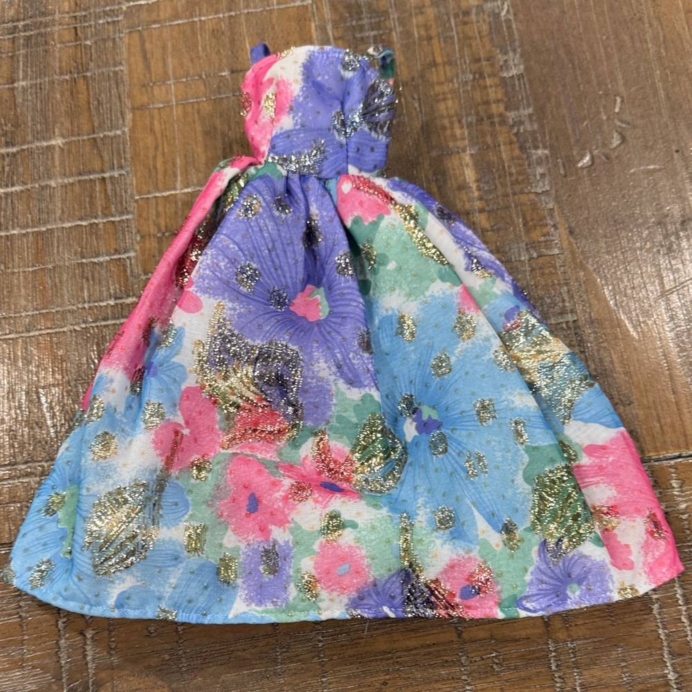 Lucky Brand Glittery Floral Barbie  Doll Dress‎